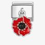 Nomination Classic Red Poppy Drop Charm 331805/24