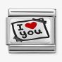 Nomination CLASSIC Composable Plates I Love You Card Charm 330208/50