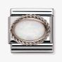 Nomination CLASSIC Silvershine Ornate Settings White Opal Charm 330503/07