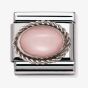 Nomination CLASSIC Silvershine Ornate Settings Pink Opal Charm 330503/22