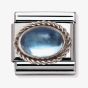 Nomination CLASSIC Silvershine Ornate Settings Light Blue Topaz Charm 330504/13