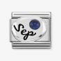 Nomination CLASSIC Silvershine Symbols September Sapphire Birthstone Charm 330505/09