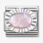 Nomination CLASSIC Composable Oval Pink Opal Fluted Bezel Charm 330507/38