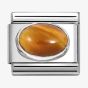 Nomination Stainless Steel & Silver Tiger Eye Stone Charm 330510/41