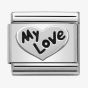 Nomination CLASSIC Silvershine Symbols Heart My Love Charm 330101/09