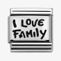 Nomination CLASSIC Silvershine My Family I Love Family Charm 330102/34