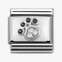 Nomination CLASSIC Silvershine My Family Paw Print Charm 330304/14
