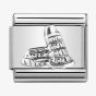 Nomination CLASSIC Silvershine Monuments Leaning Tower Of Pisa Charm 330105/19