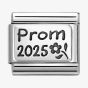 Nomination CLASSIC Silvershine Silver & Black Prom 2025 Flower Charm 330109/64