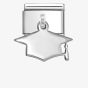 Nomination Stainless Steel & Silver Plain Graduation Hat Pendant Charm 331801/11
