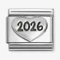 Nomination Classic Symbols Silver 2026 Heart Charm 330101/97