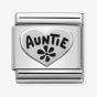 Nomination CLASSIC Silvershine Oxidised Symbols Auntie Heart Charm 330101/17