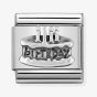 Nomination CLASSIC Silvershine Oxidised Symbols Birthday Cake Charm 330101/20