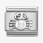 Nomination CLASSIC Silvershine Oxidised Symbols Crab Charm 330101/28