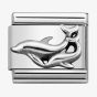 Nomination CLASSIC Silvershine Oxidised Symbols Dolphins Charm 330101/29