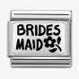 Nomination CLASSIC Silvershine Plates Oxidised Bridesmaid Charm 330102/49