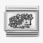 Nomination CLASSIC Composable Plates Hedgehog with Flowers Charm 330111/29
