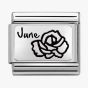 Nomination CLASSIC Composable Plates June Flower Charm 330112/18