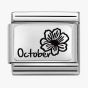 Nomination CLASSIC Composable Plates October Flower Charm 330112/22