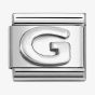 Nomination CLASSIC Composable Oxidised Silver Letter G Charm 330113/07