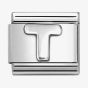 Nomination CLASSIC Composable Oxidised Silver Letter T Charm 330113/20
