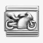 Nomination CLASSIC Silvershine Oxidised Motorbike Charm 330101/69