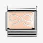 Nomination CLASSIC Rose Gold Ribbon Charm 430101/12