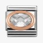 Nomination CLASSIC Rose Gold Clear Faceted Cubic Zirconia Charm 430601/010