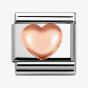 Nomination CLASSIC Rose Gold Plates Raised Heart Charm 430104/22