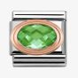 Nomination CLASSIC Rose Gold Green Faceted Cubic Zirconia Charm 430601/004