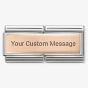 Nomination CLASSIC Rose Gold Engravable Double Charm 430710/01