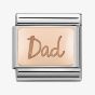 Nomination CLASSIC Rose Gold Plates Dad Charm 430101/32