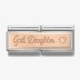 Nomination CLASSIC Rose Gold Double Engraved Goddaughter Charm 430710/06