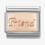 Nomination CLASSIC Rose Gold Engraved Friend Charm 430108/14