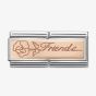 Nomination CLASSIC Rose Gold Double Friends With Flower Charm 430710/16