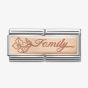 Nomination CLASSIC Rose Gold Double Family With Flower Charm 430710/17