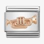 Nomination CLASSIC Rose Gold Trumpet Charm 430106/10