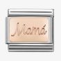 Nomination Classic Engraved Rose-Gold 'Mama' Charm 430108/09