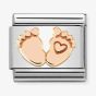 Nomination Composable CLASSIC Symbols Feet With Heart Charm 430104/32