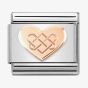 Nomination CLASSIC Composable Romance Celtic Knot Heart Charm 430104/38
