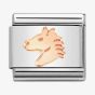 Nomination CLASSIC Composable Rose Gold Horse Head Charm 430104/46