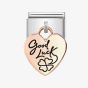 Nomination CLASSIC Composable Rose Gold Good Luck Heart Pendant Charm 431803/07