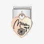 Nomination CLASSIC Composable Rose Gold Mom Heart Pendant Charm 431803/09