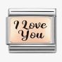 Nomination CLASSIC Composable Rose Gold I Love You Charm 430111/18