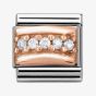 Nomination CLASSIC Rose Gold White Cubic Zirconia Charm 430304/01