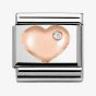 Nomination CLASSIC Rose Gold Stone Set Heart Charm 430305/01