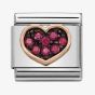 Nomination CLASSIC Rose Gold Heart Charm 430311/01