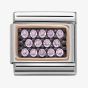 Nomination CLASSIC Rose Gold Pink Cubic Zirconia Charm 430313/07