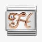 Nomination CLASSIC Rose Gold Letters H Charm 430310/08