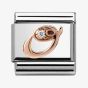 Nomination CLASSIC Rose Gold Letter O Charm 430310/15